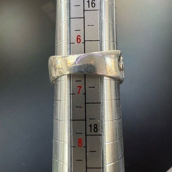 Vintage sterling silver 925 Elephant band ring size 6.5 good luck safari animal - Picture 5 of 10